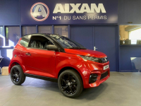 voiture sans permis rouge aixam